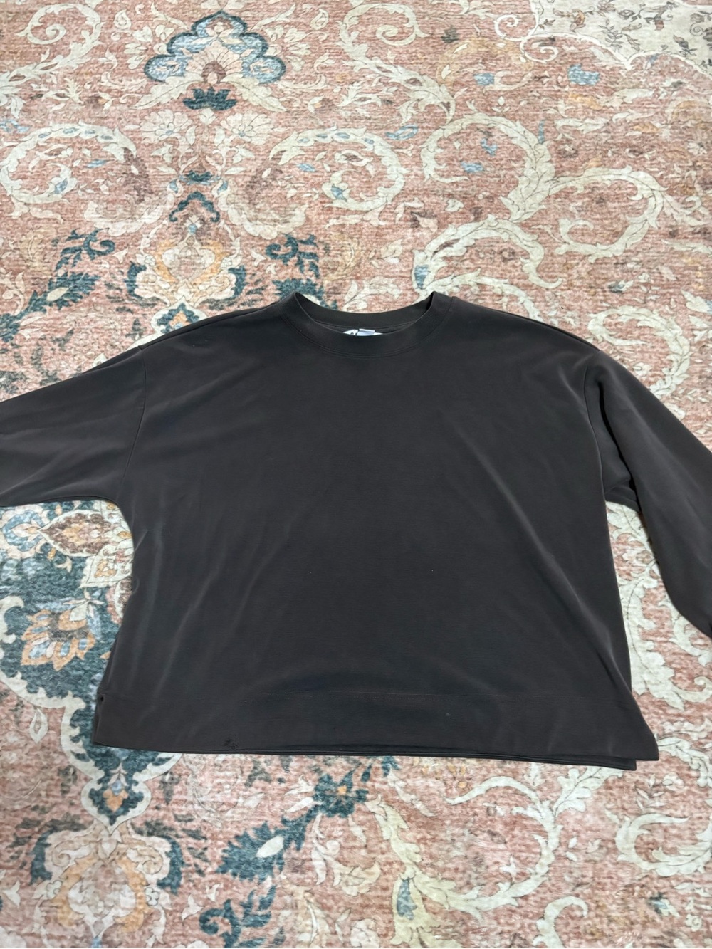 Athleta Women's Dark Brown Crewneck Sweatshirt